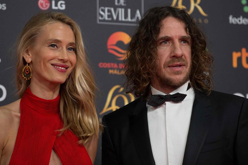 Goya 2020: Carles Puyol, junto a su pareja, la modelo Vanesa Lorenzo