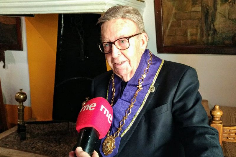 Alberto Cándido López, propietario del Mesón de Cándido.