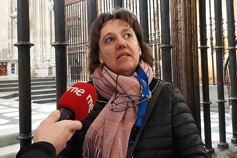 Raquel Bermejo, guía de la catedral de Segovia.