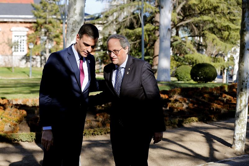 Mesa de diálogo Gobierno-Generalitat en el palacio de la Moncloa