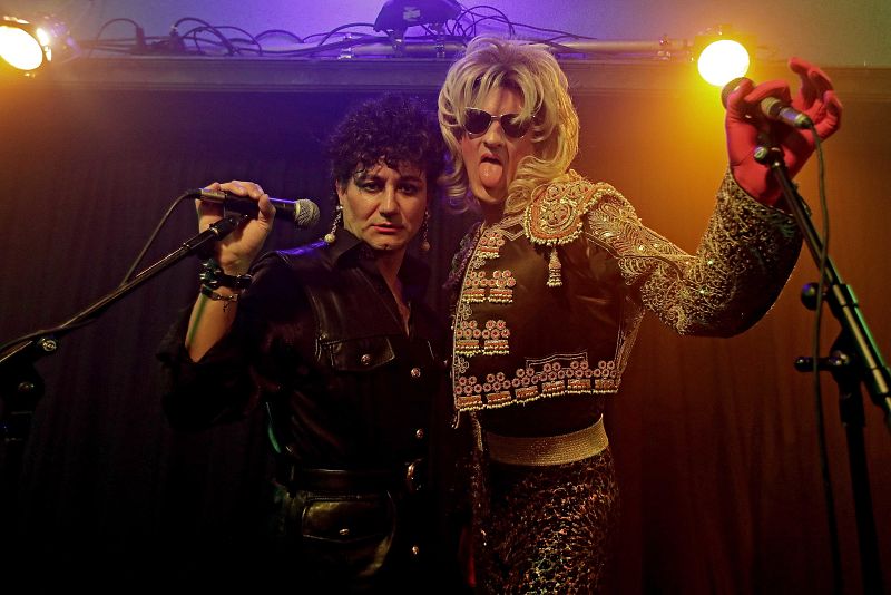 Carlos Santos y Edu Soto como Almodóvar y Mcnamara