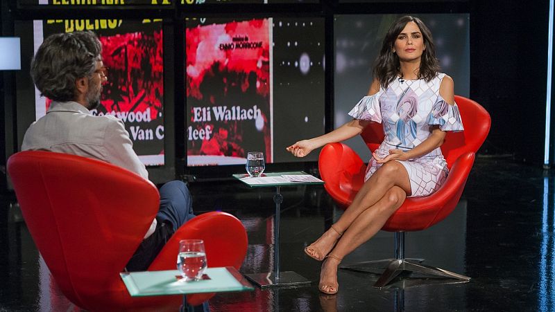 Elena Sánchez con el colaborador Javier Ocaña