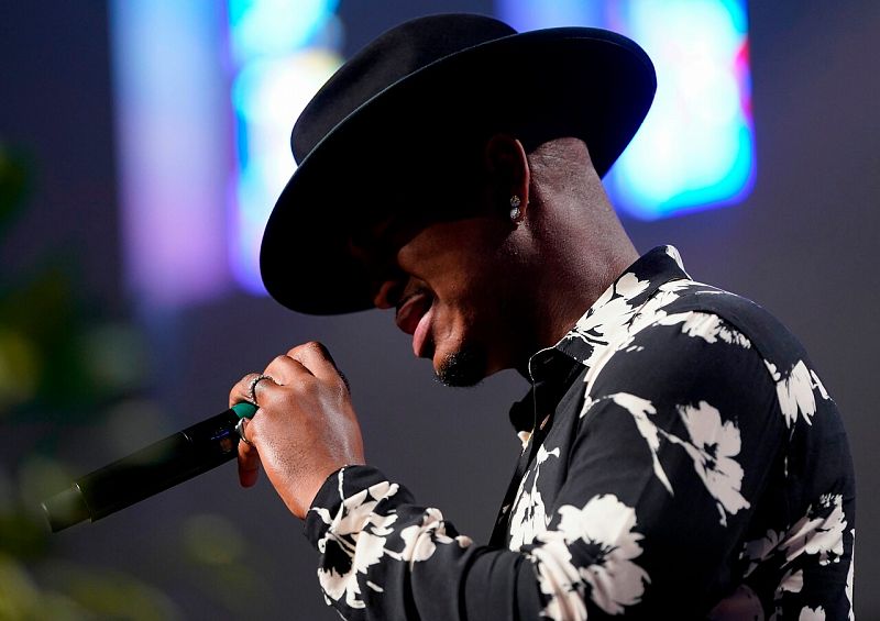 El cantante Ne-Yo durante la ceremonia