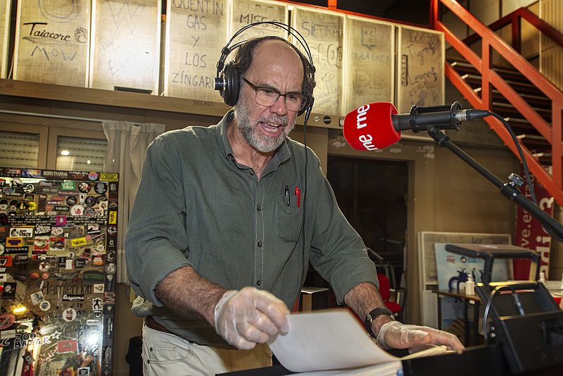   Joaquín Notario, en el ensayo de 'Magallanes, el viaje infinito'