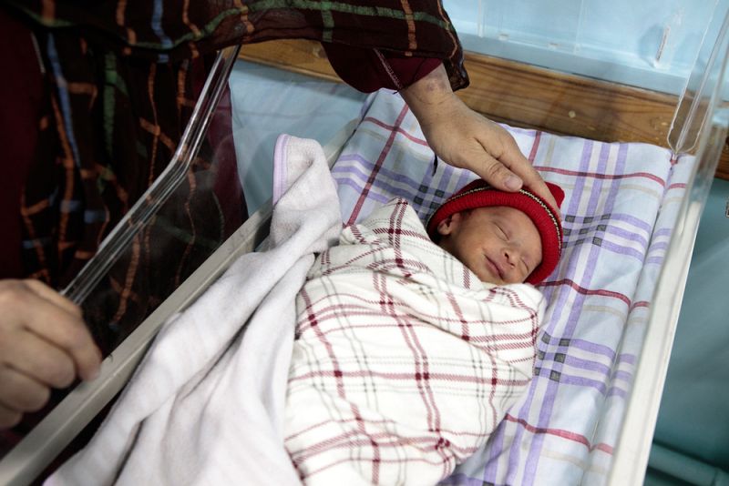 Abbas, una de las hijas gemelas de Zakia.