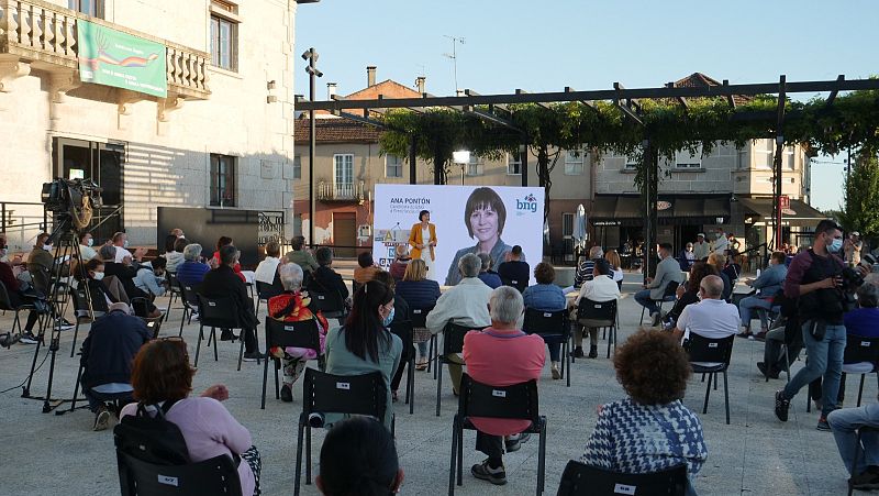 Elecciones gallegas 2020: Panorámica de un mitin en tiempos de Covid-19