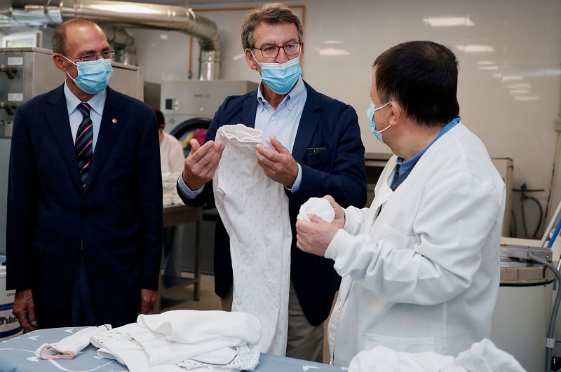 Elecciones gallegas 2020: Alberto Núñez Feijóo visita la asociación Aspnais en Lugo