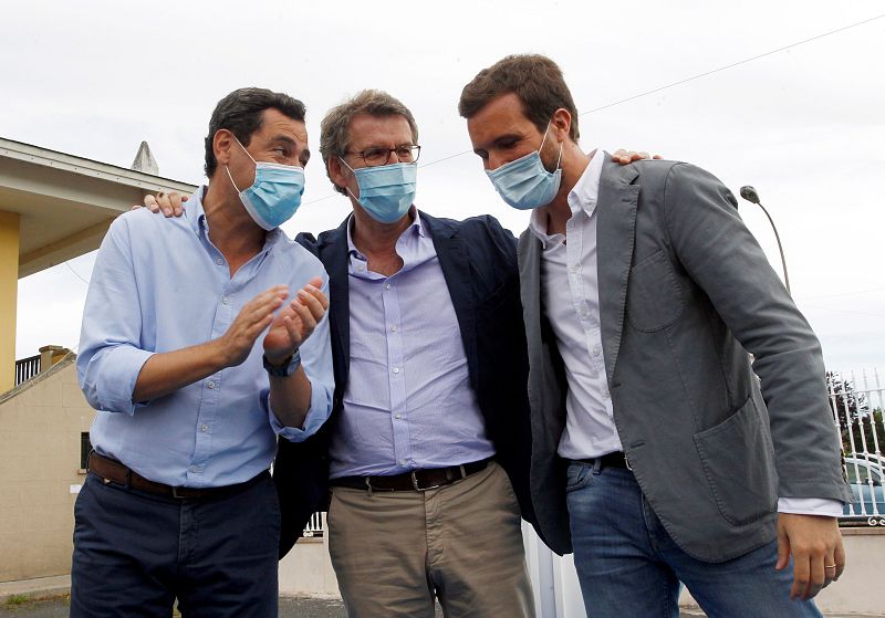 Elecciones gallegas 2020: Feijóo se rodea de líderes de su partido en As Pontes