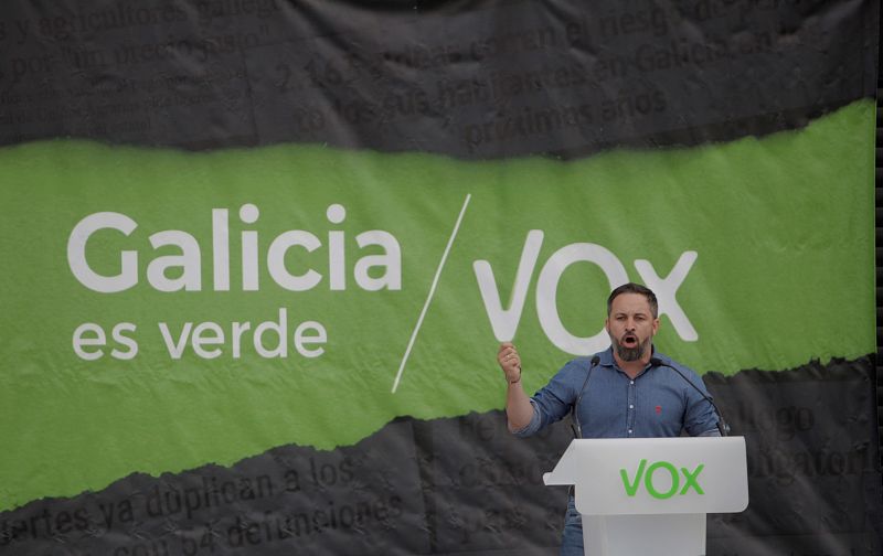 Elecciones gallegas 2020: Santiago Abascal, de mitin en A Coruña