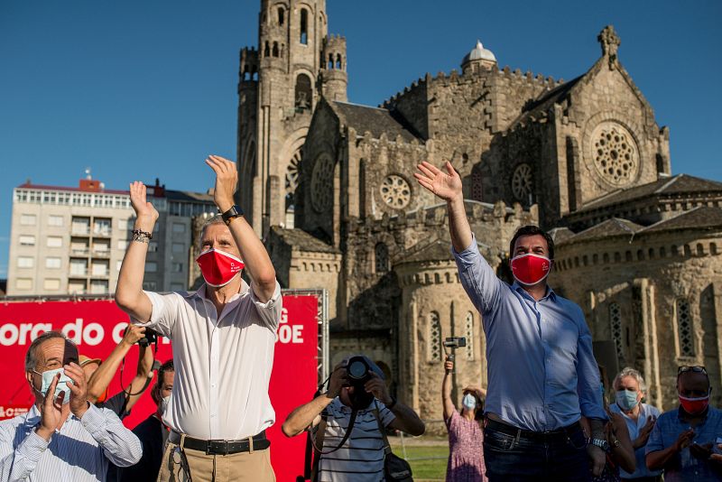 Elecciones gallegas 2020: El ministro Grande-Marlaska, con Caballero en O Carballiño