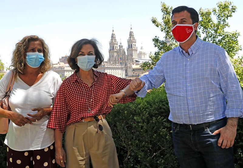 Elecciones gallegas 2020: Carmen Calvo apoya a Gonzalo Caballero en Santiago de Compostela