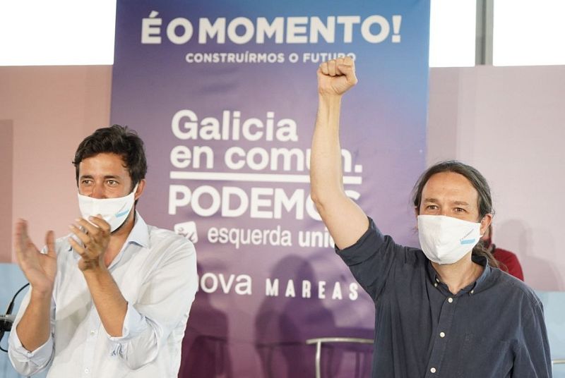 Elecciones gallegas 2020: Pablo Iglesias apoya a Antón Gómez-Reino en A Coruña