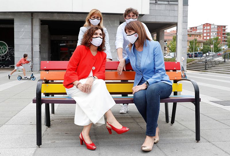 Mitin de la candidata a lehendakari por el PSE-EE, Idoia Mendia, en Eibar