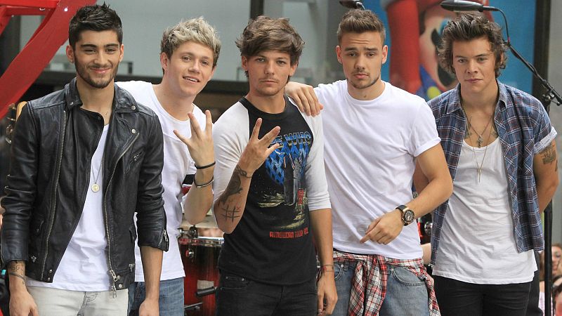 One Direction: Niall Horan, Harry Styles, Zayn Malik, Liam Payne y Louis Tomlinson en el año 2013.