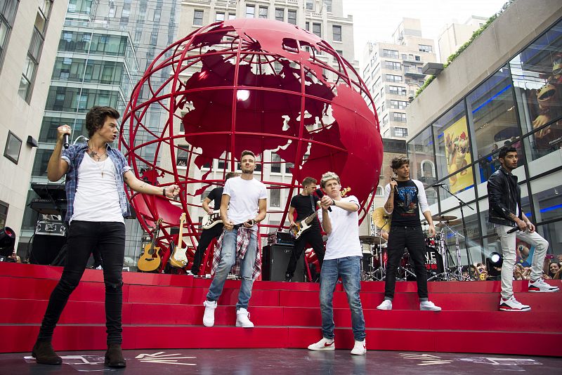 One Direction en una actuación en el programa de la NBC's "Today" en Nueva York (23 de agosto de 2013).