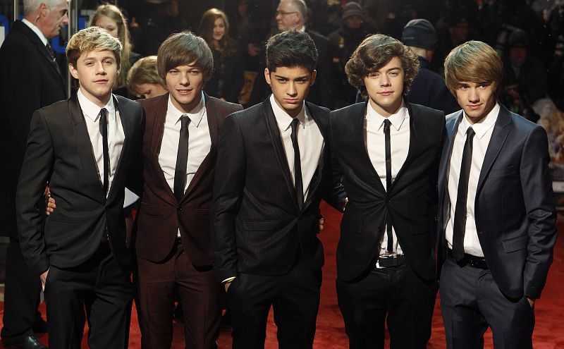 One Direction en la première de Las crónicas de Narnia en el año 2010.