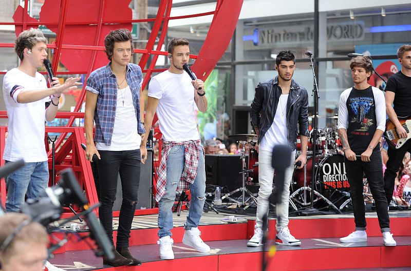 Niall Horan, Harry Styles, Zayn Malik, Liam Payne y Louis Tomlinson en "Today" de la NBC (año 2013).