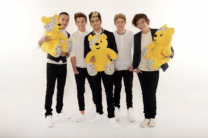 One Direction, posando para el especial de BBC 'Children in Need' en noviembre de 2012.
