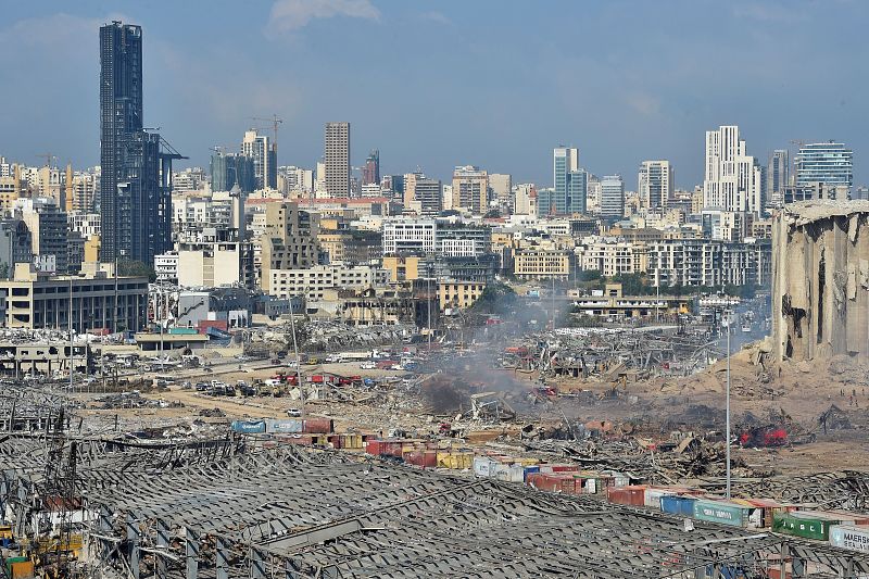 Día después tras la explosión en Beirut que ha dejado cien muertos