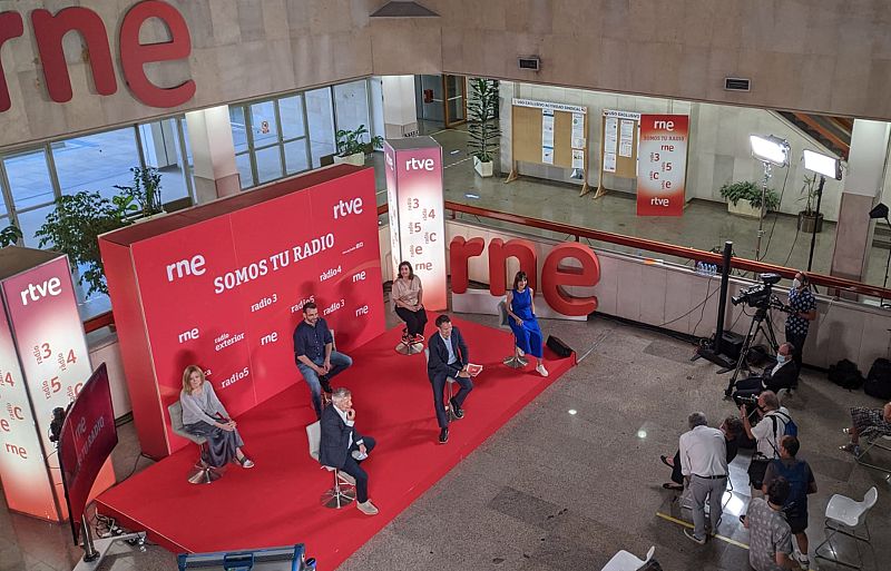 Un momento de la presentación de la temporada 2020-21 de RNE.