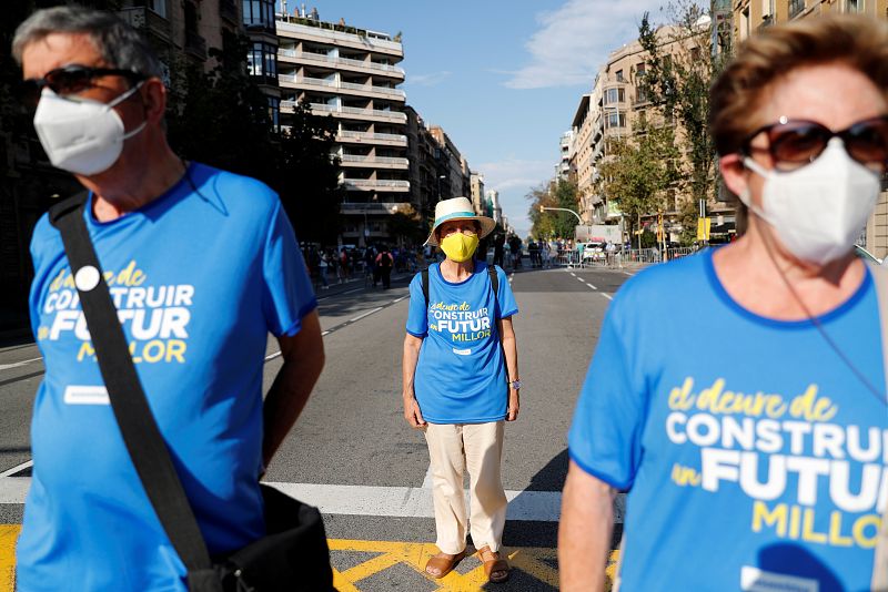 El lema: "Por un futuro mejor. El derecho de ser independientes"