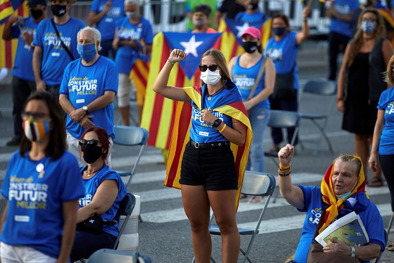 Concentración en Girona