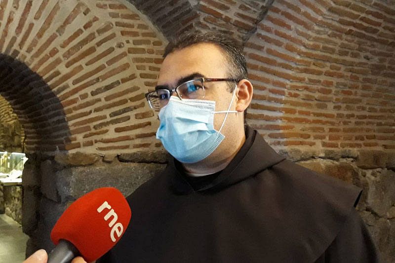 David Jiménez, prior del convento de La Santa.