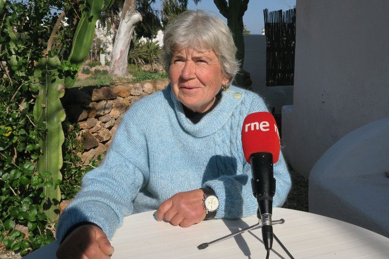 María Dolores Cruz, residente en Rodalquilar.