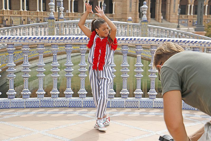  Soleá baila durante la grabación