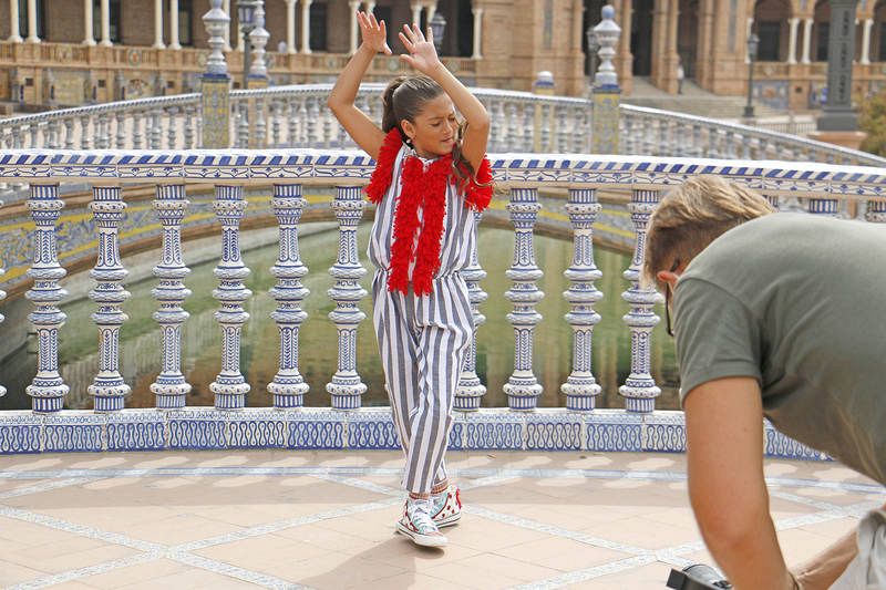  Un instante de la grabación de 'Palante'