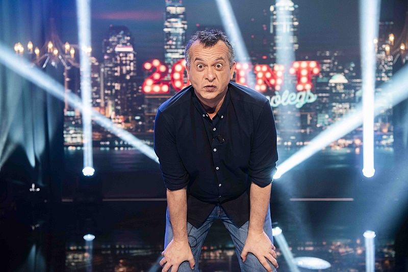 Dani Pérez al plató de '20vint'