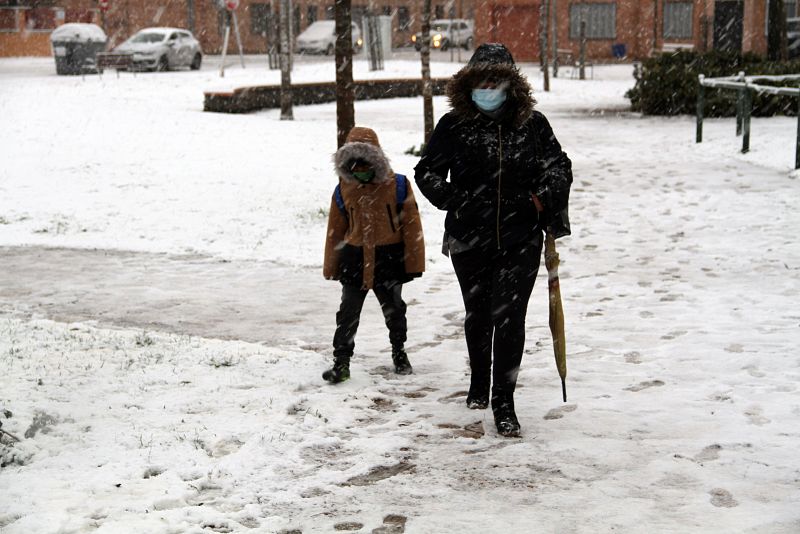 La borrasca Filomena mantiene a España en alerta por frío, nieve y lluvia