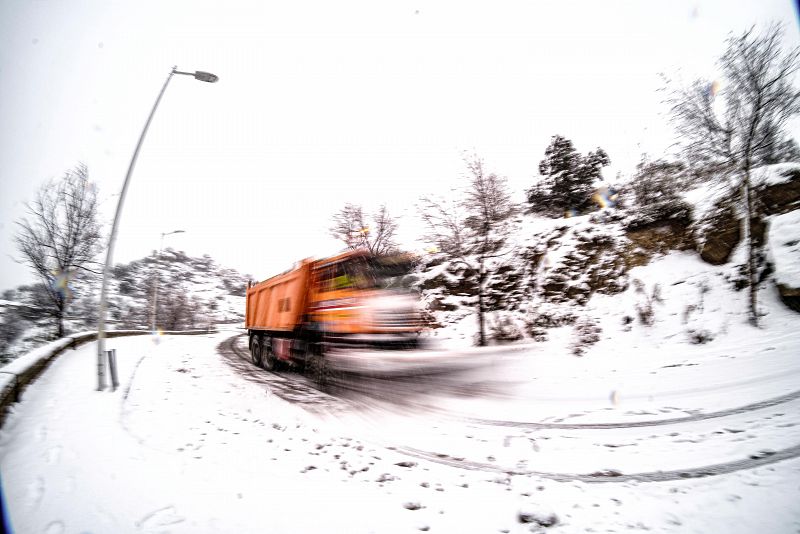 Alerta roja en Toledo que vive una nevada histórica