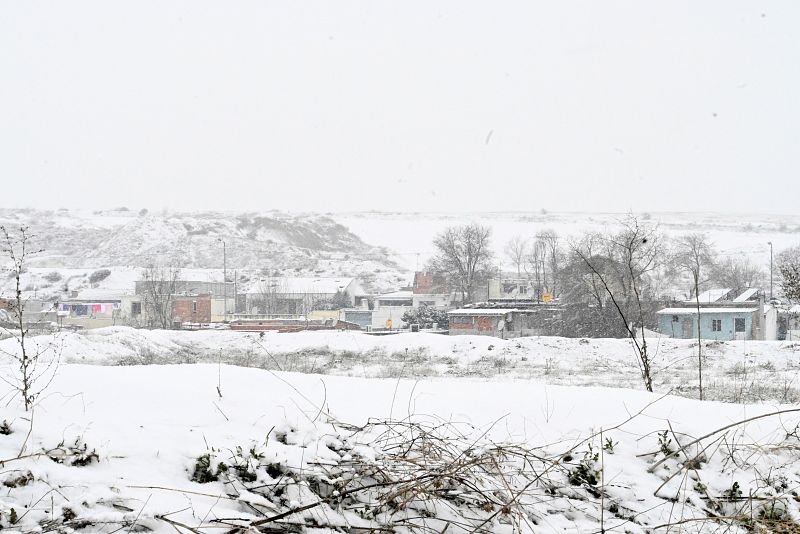 La Cañada Real al límite por las nevadas