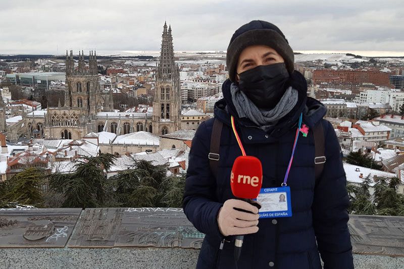 Fátima Domingo, guía oficial de Burgos.