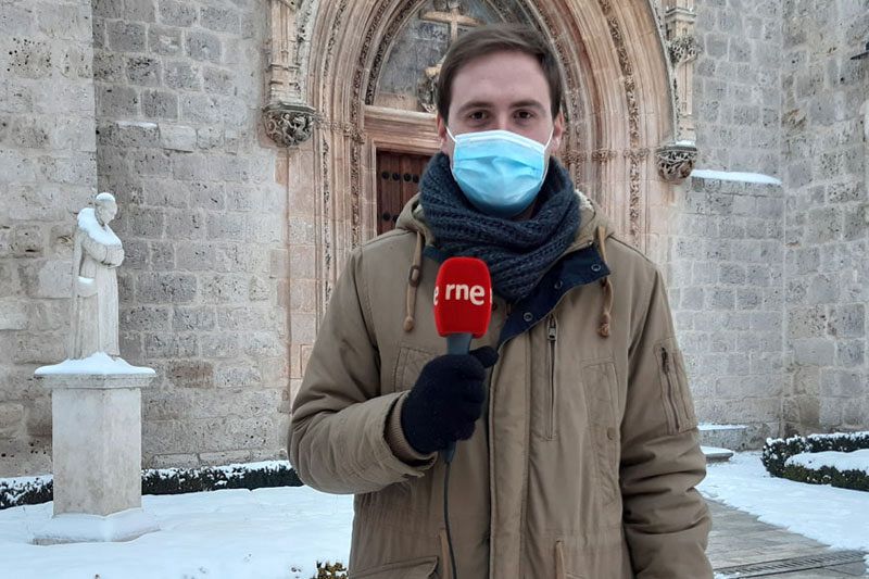 Jorge Ramírez, atención al visitante de la Cartuja de Miraflores.