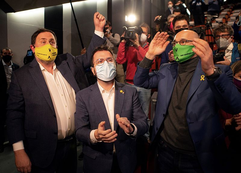 Acto de campaña electoral de ERC en Barcelona