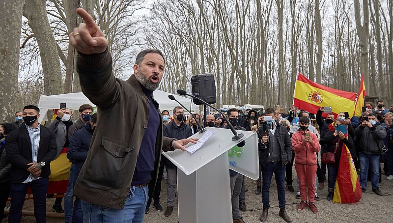 Primer acto de Abascal en Girona