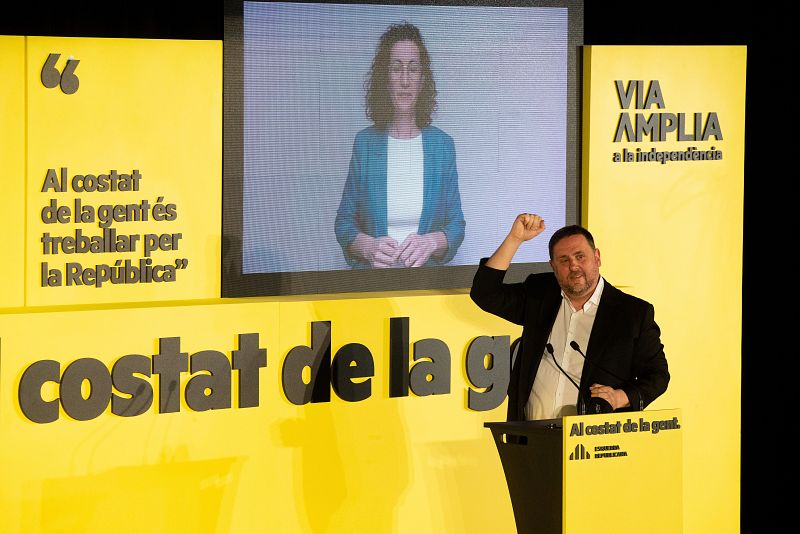 Junqueras y Rovira intervienen en el cierre de campaña de ERC