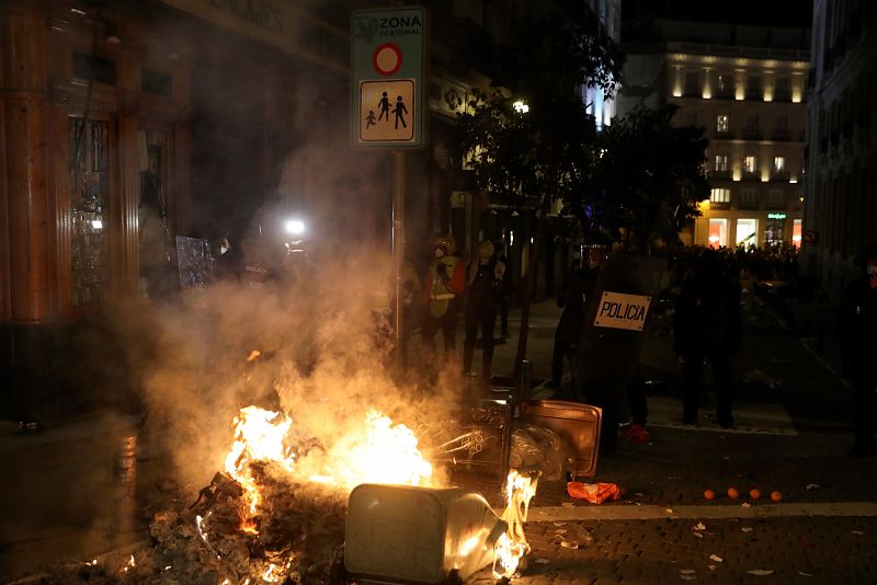 Manifestación en Madrid por la detención de Pablo Hasel