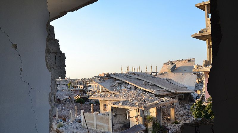 Los barrios de la ciudad de Daraa (sur de Siria)