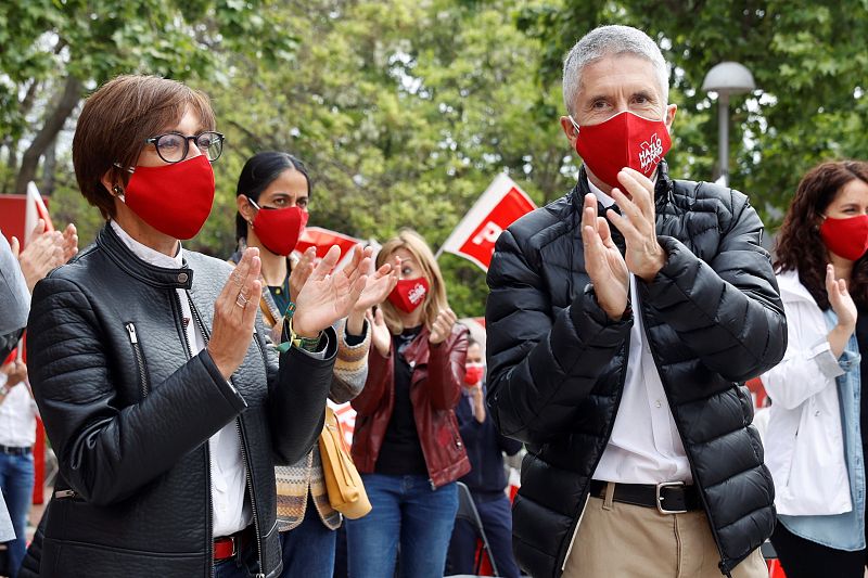 Campaña del PSOE en Puente de Vallecas
