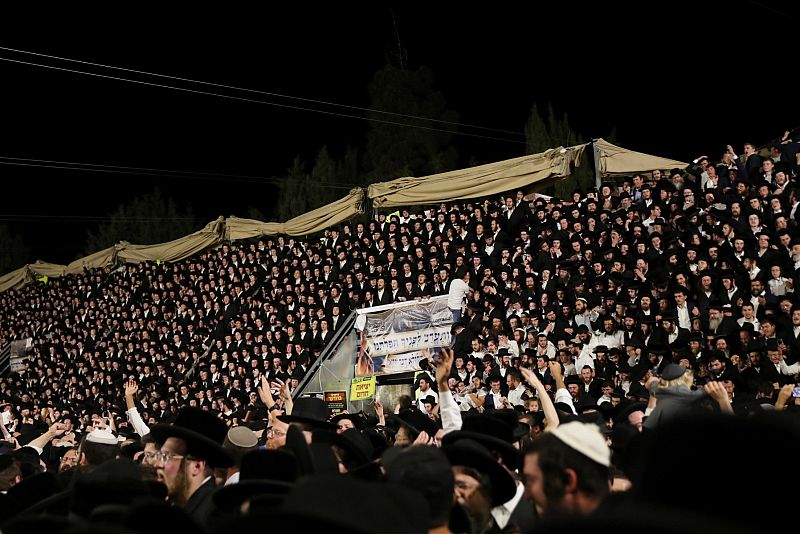 Judíos ultraortodoxos en la festividad de Lag Baomer