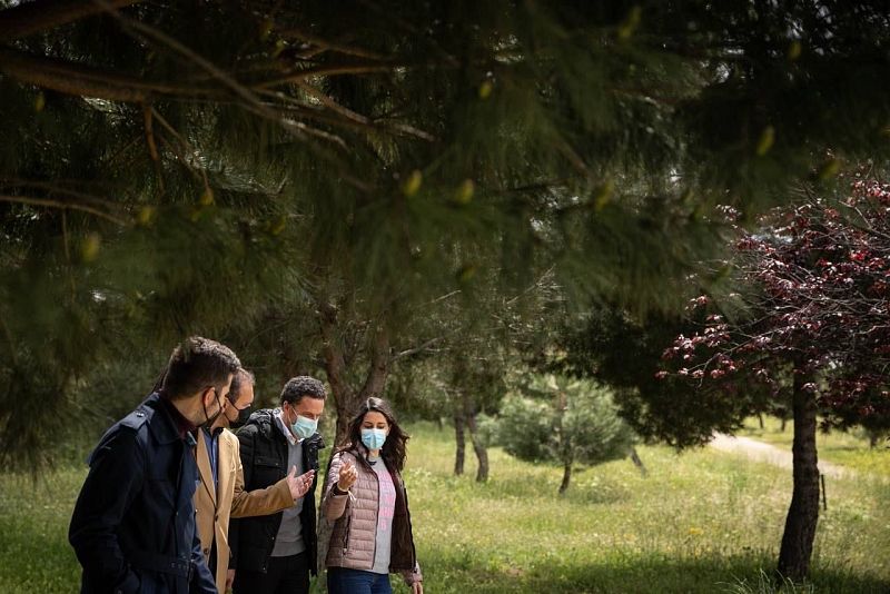 Visita de Ciudadanos al Bosque Metropolitano de Madrid