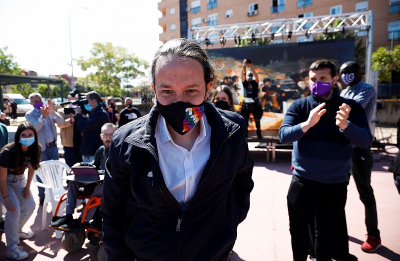 Acto de Unidas Podemos en Móstoles por el 2 de mayo