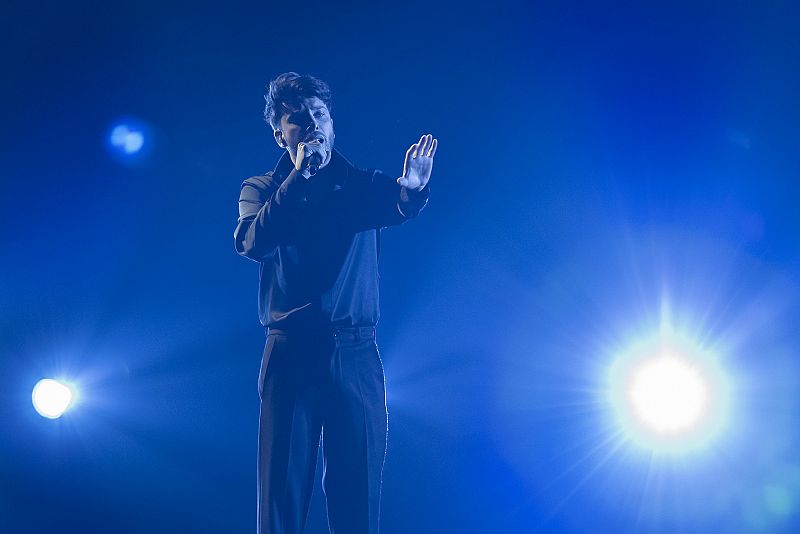 El primer ensayo de Blas Cantó en Eurovisión 2021