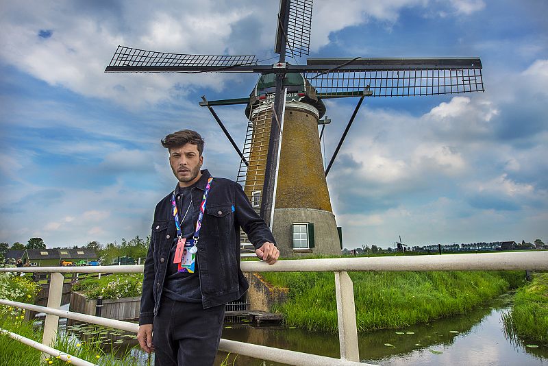 Blas Cantó en Kinderdijk