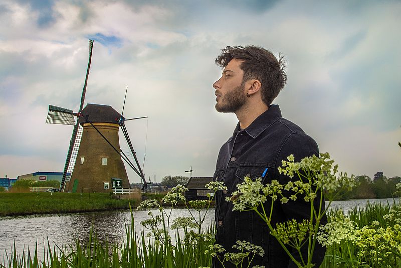 Blas Cantó en Kinderdijk