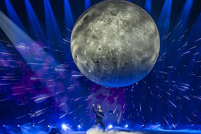 Segundo ensayo de Blas Cantó en Eurovisión 2021.