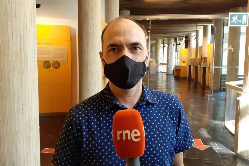 Javier Abarquero, arqueólogo y conservador del Museo de Palencia.